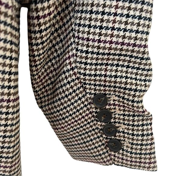 Rails Cambridge Plaid Houndstooth Jac Double Breasted Academia Blazer Large - Picture 12 of 16